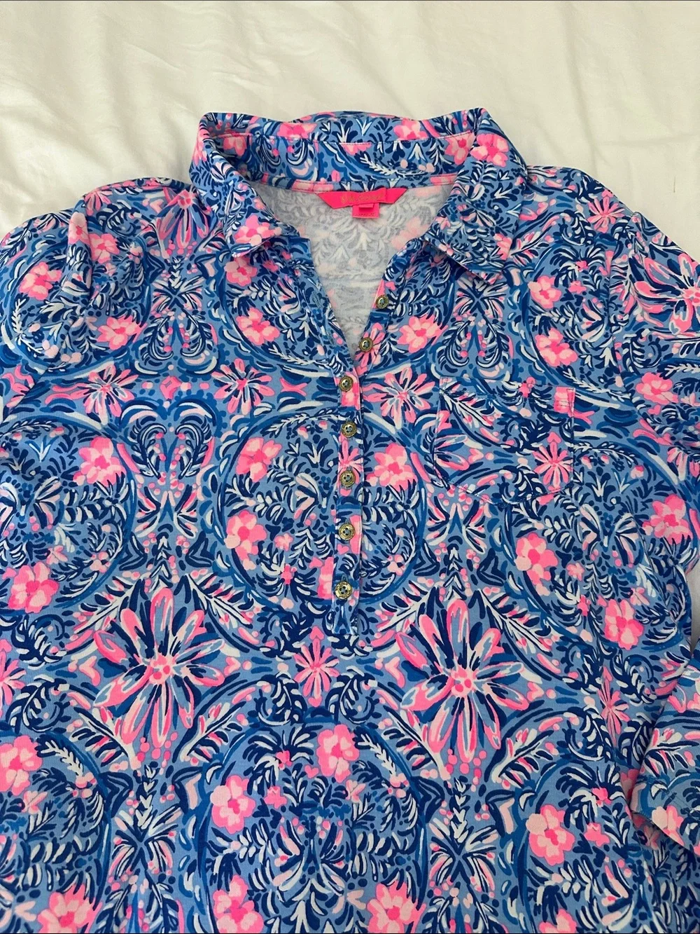 Lilly Pulitzer, knee length cotton dress, Size L